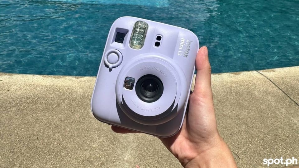 instax mini 13 dreamy purple outside